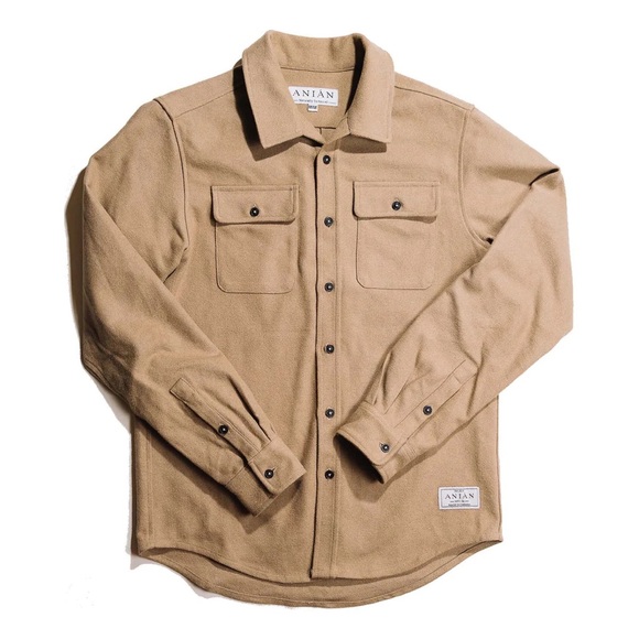 Anian Other - Anian MFG Co the Twill Overshirt in tan color size XL